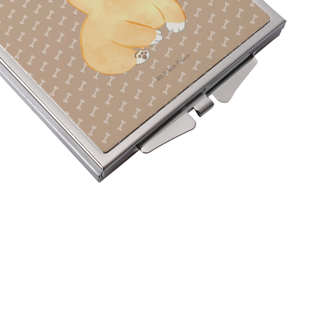 Handbag mirror Corgi make up, mirror, handbag, make-up mirror, square, silver, dog, mutt, hound, woof, dog mama, dog breed, love dogs, love for dogs, dog decorative items, bag with dog print, funny gifts for dog owners, what do you give a dog lover, Christmas gifts for dogs, gifts for dogs, dog sayings, motivation, Corgi, sayings, Welsh Corgi Pembroke, dog's sayings, joy of life, british, saying