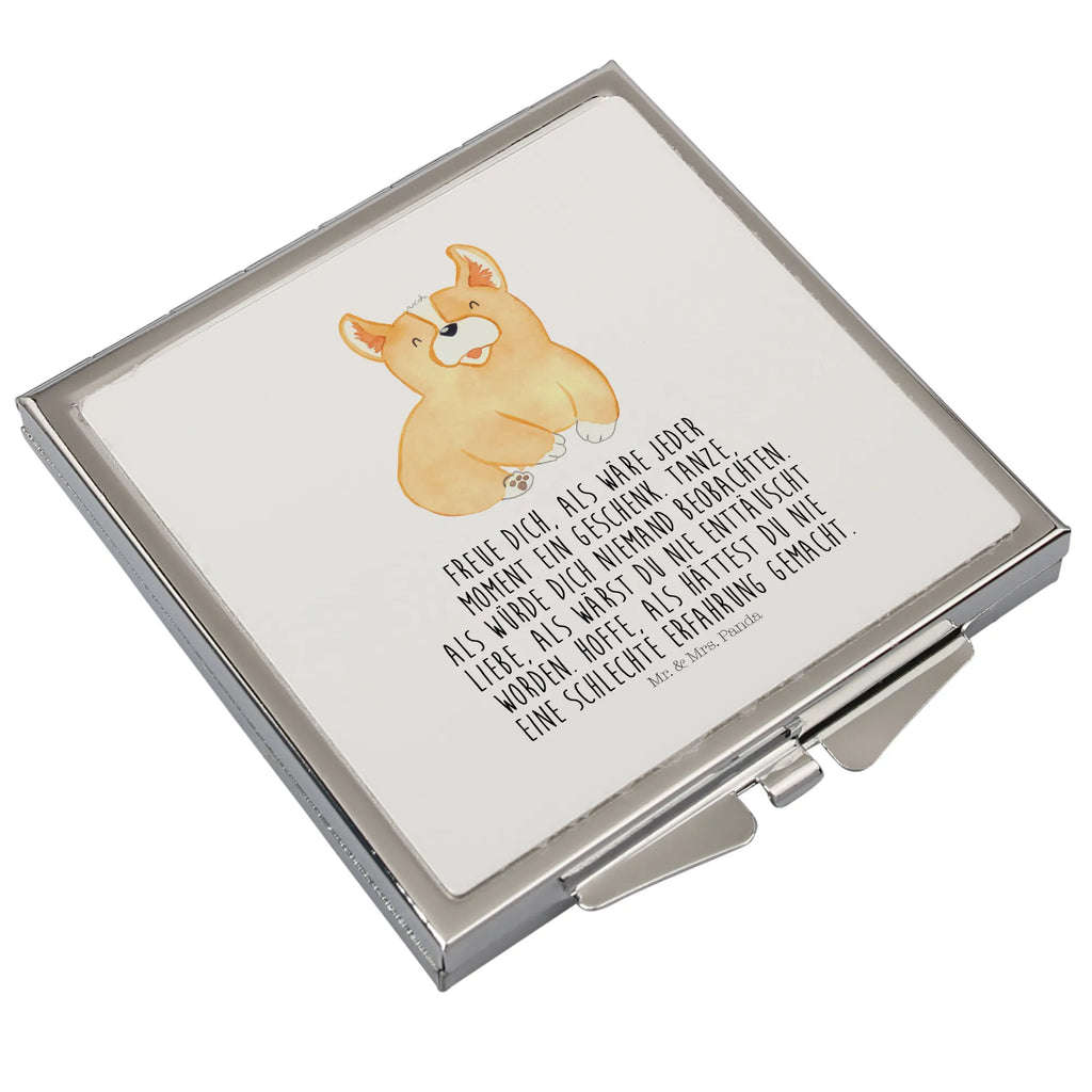 Handbag mirror Corgi make up, mirror, handbag, make-up mirror, square, silver, dog, mutt, hound, woof, dog mama, dog breed, love dogs, love for dogs, dog decorative items, bag with dog print, funny gifts for dog owners, what do you give a dog lover, Christmas gifts for dogs, gifts for dogs, dog sayings, motivation, Corgi, sayings, Welsh Corgi Pembroke, dog's sayings, joy of life, british, saying
