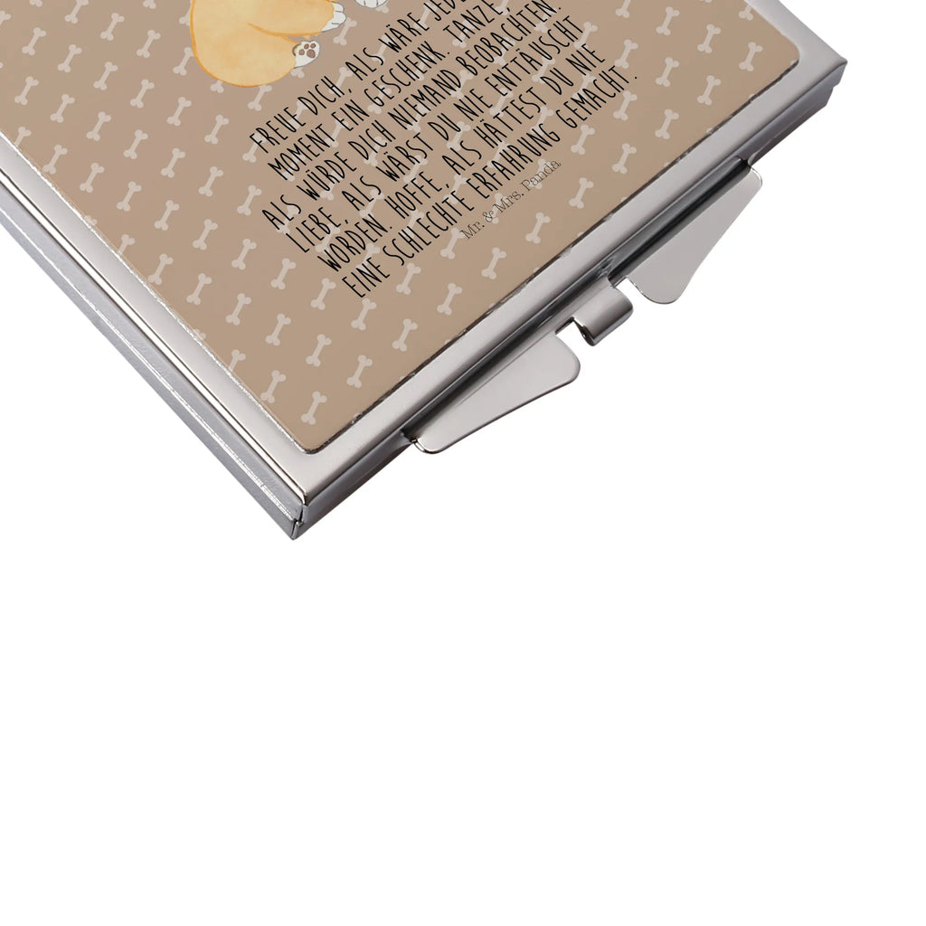 Handbag mirror Corgi make up, mirror, handbag, make-up mirror, square, silver, dog, mutt, hound, woof, dog mama, dog breed, love dogs, love for dogs, dog decorative items, bag with dog print, funny gifts for dog owners, what do you give a dog lover, Christmas gifts for dogs, gifts for dogs, dog sayings, motivation, Corgi, sayings, Welsh Corgi Pembroke, dog's sayings, joy of life, british, saying