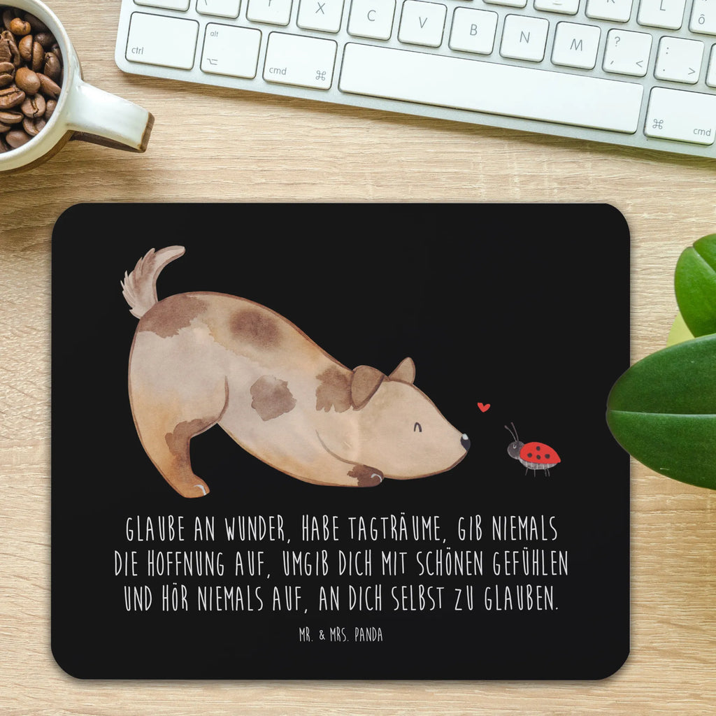 Mouse mat Dog ladybug PC Zubehör, Designer Mauspad, Mausunterlage, Mauspad Büro, Computer zubehör, Mousepad, Büroausstattung, Arbeitszimmer, Mauspad, Einzigartiges Mauspad, Hund, Hundemotiv, Haustier, Hunderasse, Tierliebhaber, Hundebesitzer, Sprüche, Mischling, Mischlinghund, Hunde, Hundespruch, Marienkäfer