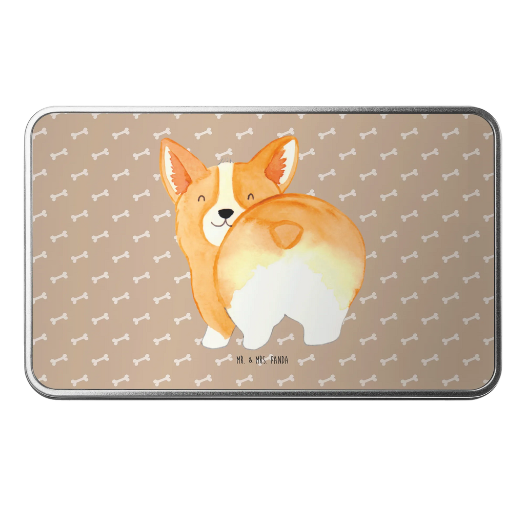 Metalowa puszka Corgi tyłek Pies, motyw psa, zwierzę domowe, rasa psa, miłośnik zwierząt, właściciel psa, powiedzenia