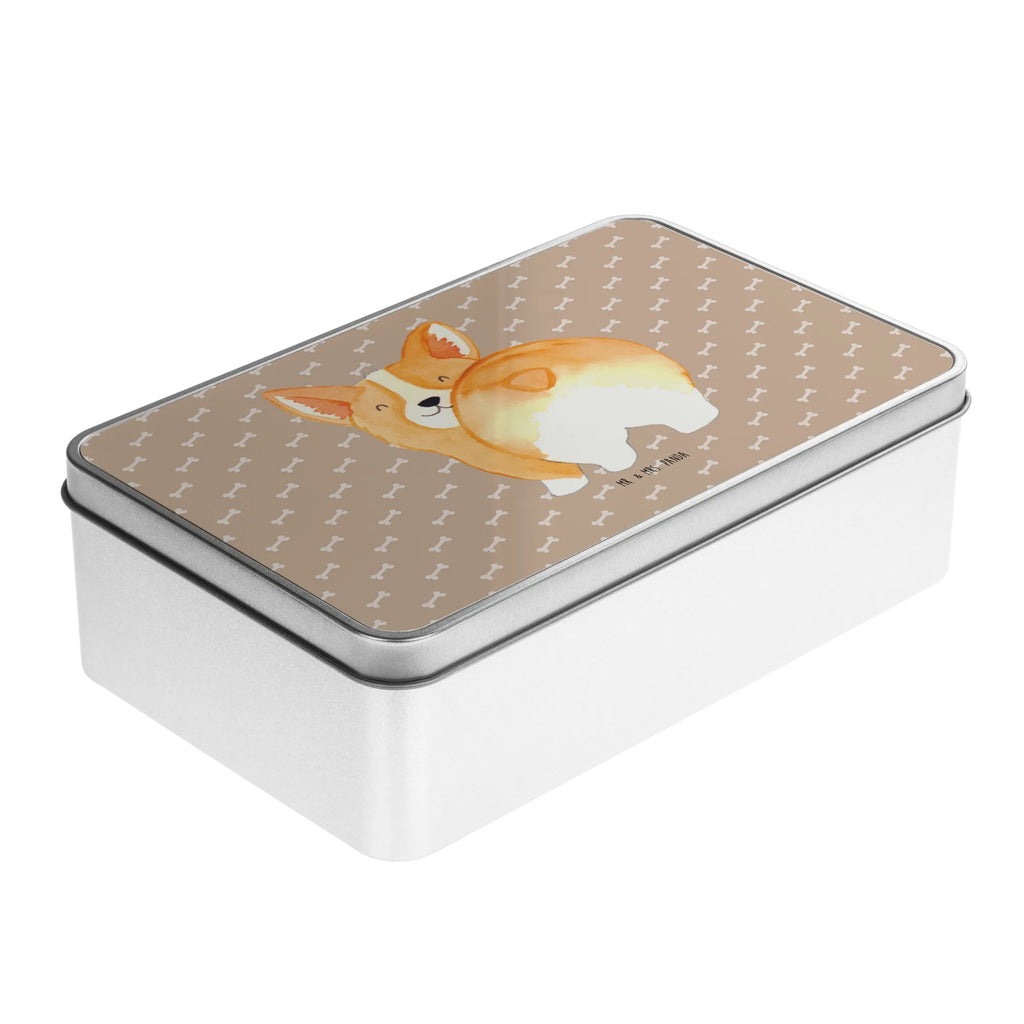 Metalowa puszka Corgi tyłek Pies, motyw psa, zwierzę domowe, rasa psa, miłośnik zwierząt, właściciel psa, powiedzenia