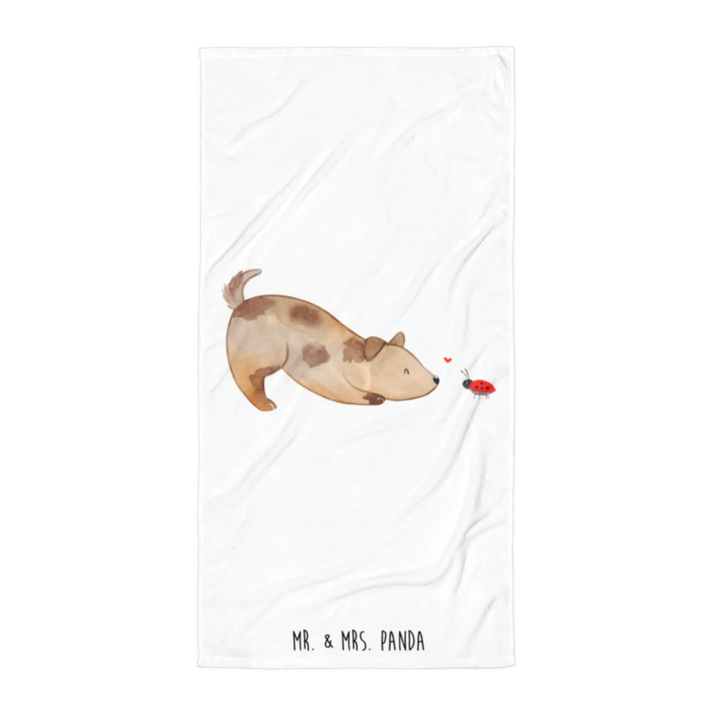 XL ręcznik kąpielowy pies biedronka Pies, motyw psa, zwierzę domowe, rasa psa, miłośnik zwierząt, właściciel psa, powiedzenia