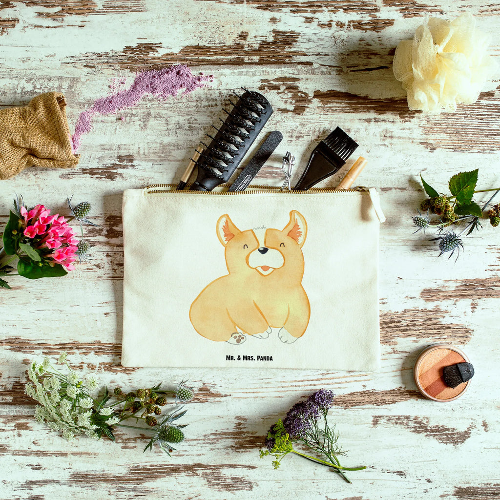 torebka na makijaż Corgi Waschtasche, Mäppchen, aufbewahrungsbeutel, pinsel tasche, Waschbeutel, beauty tasche, kosmetiktäschchen, Kosmetikbeutel, Etui, Federmappe, Schminktasche, toiletry bag, Schminkbeutel, pencil case, Kulturbeutel, Kulturtasche, aufbewahrungstasche, Schlampermäppchen, Kosmetiktasche, Schminktäschchen, utensilientasche, Stiftemäppchen, beauty case, Tierliebhaber, Sprüche, Haustier, Hundemotiv, Hund, Hundebesitzer, Hunderasse, Spruch, Hundespruch, Britisch, Corgie, Welsh Corgie Pembroke, Motivation, Lebensfreude