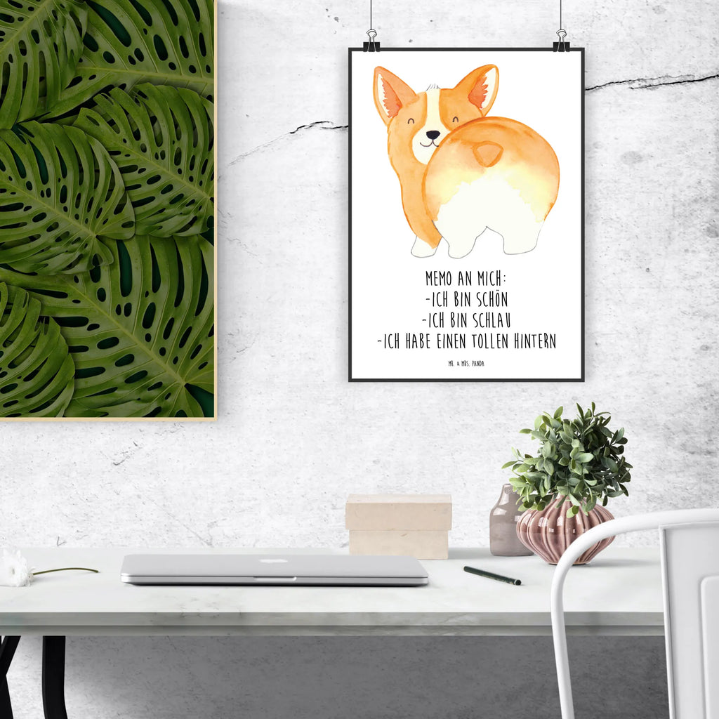 Poster Corgi Po Wanddeko Bild, wandkunst, Bild für Wand, wanddruck, Posterdruck, kunst für die wand, Designposter, Deko Bild, wanddeko, drucke, Kunstdruck, Poster, Wandbild, Bild, kunstposter, Wandschmuck, kunstdruck poster, Wandposter, Plakat, grafikposter, Wanddekoration, Mr. & Mrs. Panda Poster, Hundebesitzer, Tierliebhaber, Hund, Hunderasse, Hundemotiv, Haustier, Sprüche, Spruch, Motivation, Corgie, Selbstliebe, Hundeliebe