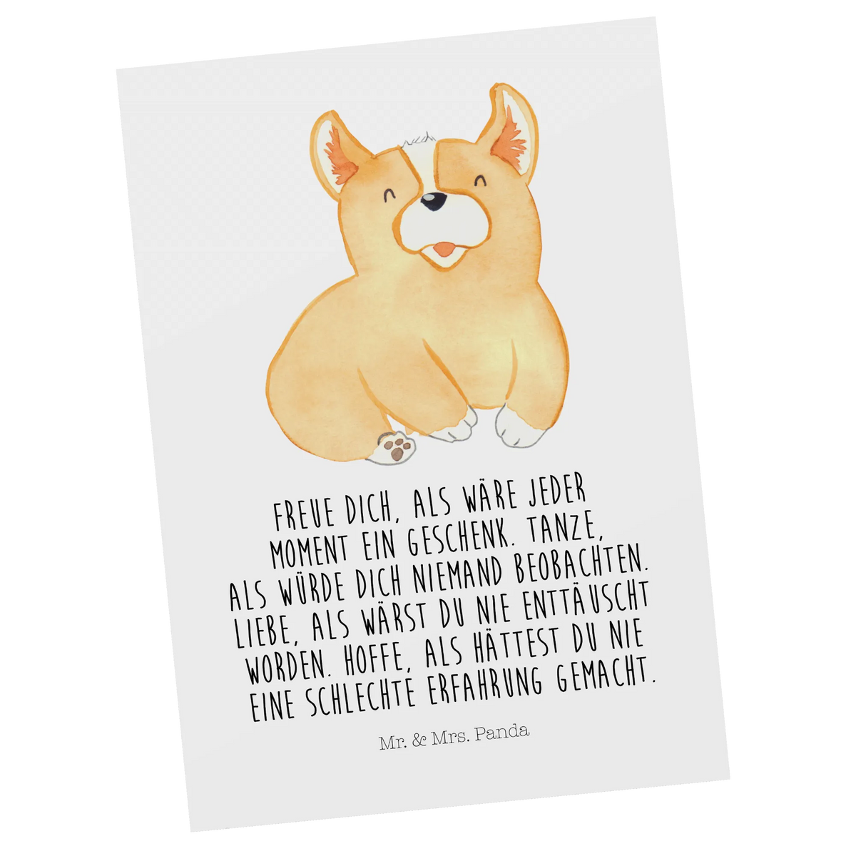 Postkarte Corgie spruchkarte, Fotokarte, Motivkarte, Designkarte, bildkarte, kunstkarte, Ansichtskarten, einzelkarte, Grußkarte, Postkarten, Postkarte, Ansichtskarte, Kunstkarten, Sprüche, Hunderasse, Hundebesitzer, Hund, Hundemotiv, Haustier, Tierliebhaber, Welsh Corgie Pembroke, Motivation, Hundespruch, Spruch, Britisch, Lebensfreude, Corgie