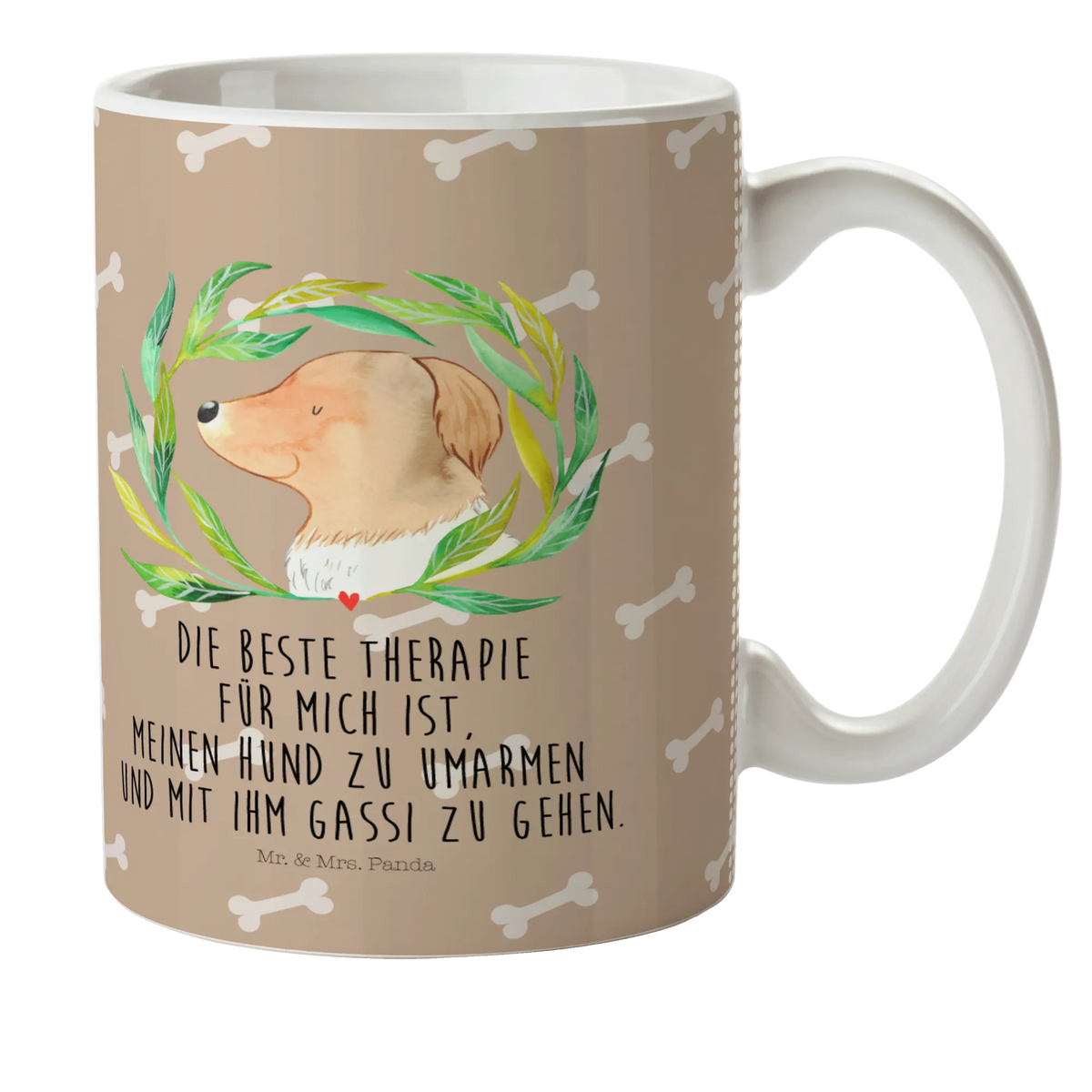 Kindertasse Hund Blumen