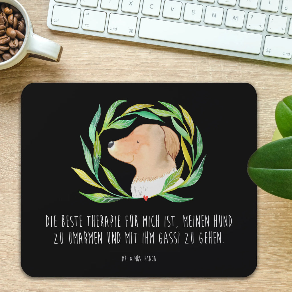 Podkładka pod mysz pies kwiaty Pies, motyw psa, zwierzę domowe, rasa psa, miłośnik zwierząt, właściciel psa, powiedzenia
