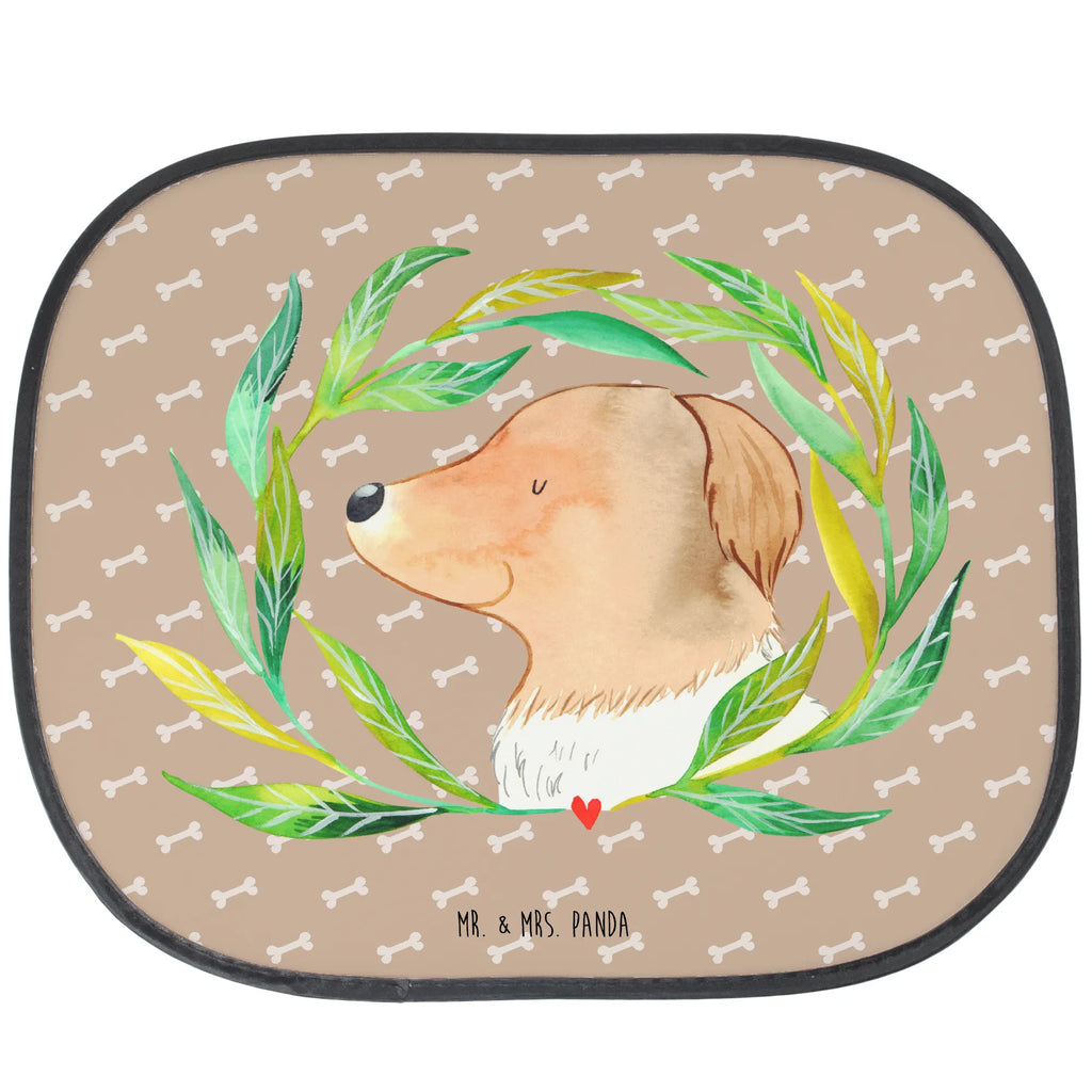 Osłona przeciwsłoneczna do samochodu pies kwiaty Pies, motyw psa, zwierzę domowe, rasa psa, miłośnik zwierząt, właściciel psa, powiedzenia