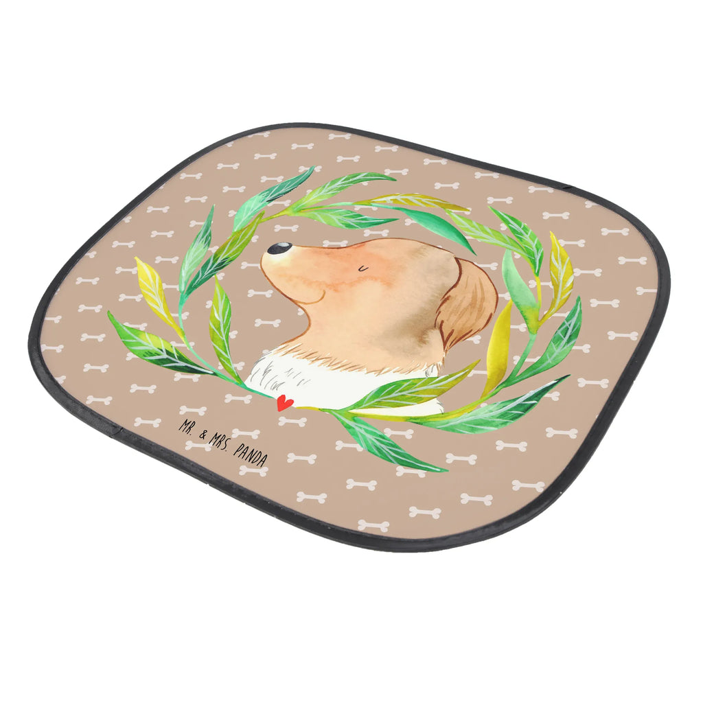 Osłona przeciwsłoneczna do samochodu pies kwiaty Pies, motyw psa, zwierzę domowe, rasa psa, miłośnik zwierząt, właściciel psa, powiedzenia