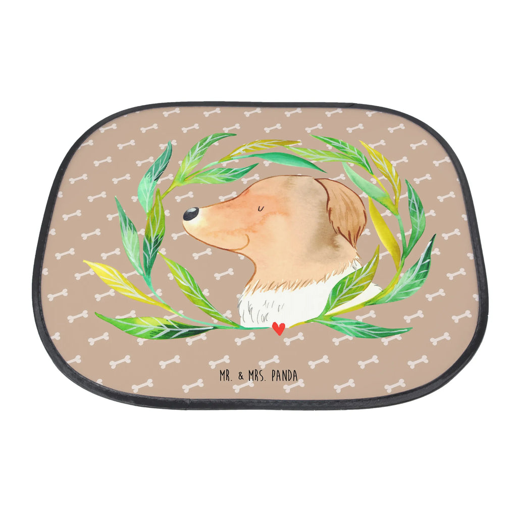 Osłona przeciwsłoneczna do samochodu pies kwiaty Pies, motyw psa, zwierzę domowe, rasa psa, miłośnik zwierząt, właściciel psa, powiedzenia