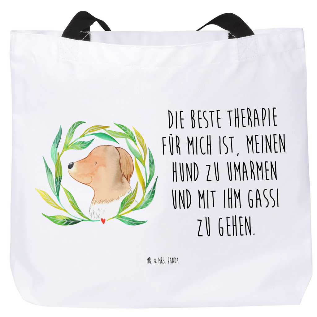 Shopper Hund Blumen Schultasche, Einkaufstasche, Beutel, Alltagstasche, Schultertasche, Shopper, XL, XXL Tasche, Tragebeutel, Stofftasche, Schulbeutel, Freizeittasche, Einkaufsbeutel, Tüte, Strandtasche, Ausflug, Sprüche, Hund, Hundebesitzer, Hunderasse, Haustier, Tierliebhaber, Hundemotiv, Hunde, Therapie, Hundeglück, Ranke, Hundeliebe, Selbsttherapie