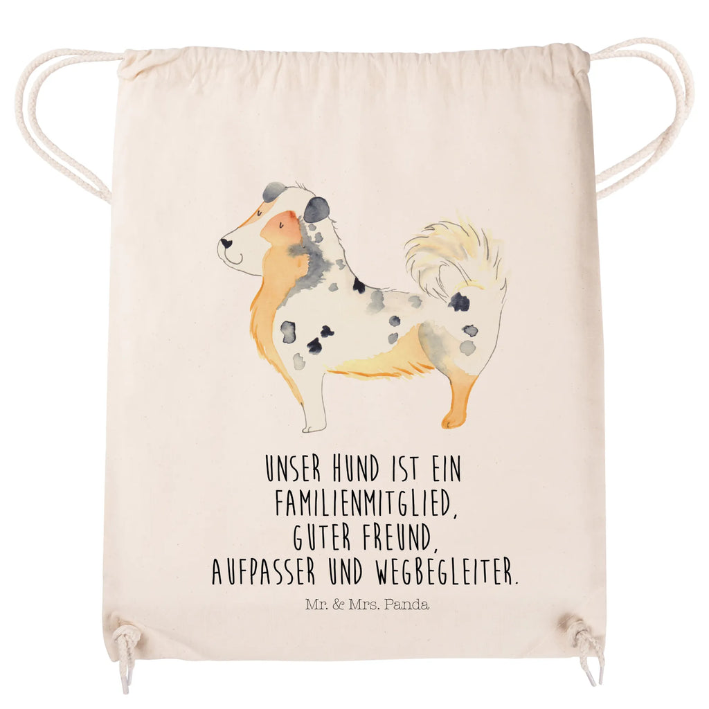 Drawstring bag Dog Australia Shepherd sports bag, gym bag, carrier bag, bag, hipster, jute bag, dog, mutt, hound, woof, dog mama, dog breed, love dogs, love for dogs, dog decorative items, bag with dog print, funny gifts for dog owners, what do you give a dog lover, Christmas gifts for dogs, gifts for dogs, dog sayings, Sayings, Family dog, Saying, Shepherd, Dog, Australia Shepherd, Dog love