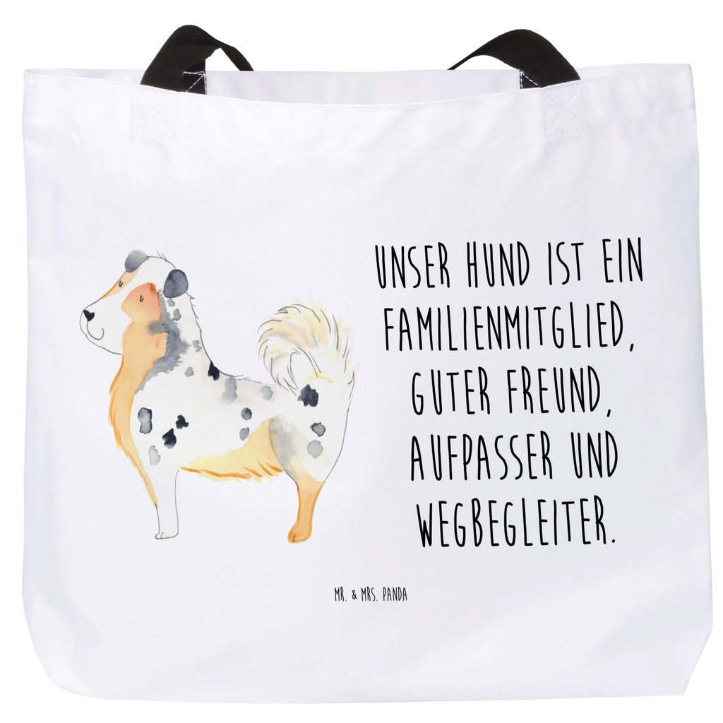 Shopper Dog Australia Shepherd Schultasche, Strandtasche, Schulbeutel, Freizeittasche, XL, Ausflug, Schultertasche, Tüte, Alltagstasche, Stofftasche, XXL Tasche, Einkaufsbeutel, Einkaufstasche, Shopper, Tragebeutel, Beutel, Sprüche, Hund, Hundebesitzer, Hunderasse, Haustier, Tierliebhaber, Hundemotiv, Australien Shepherd, Hundeliebe, Familienhund, Shepherd, Spruch