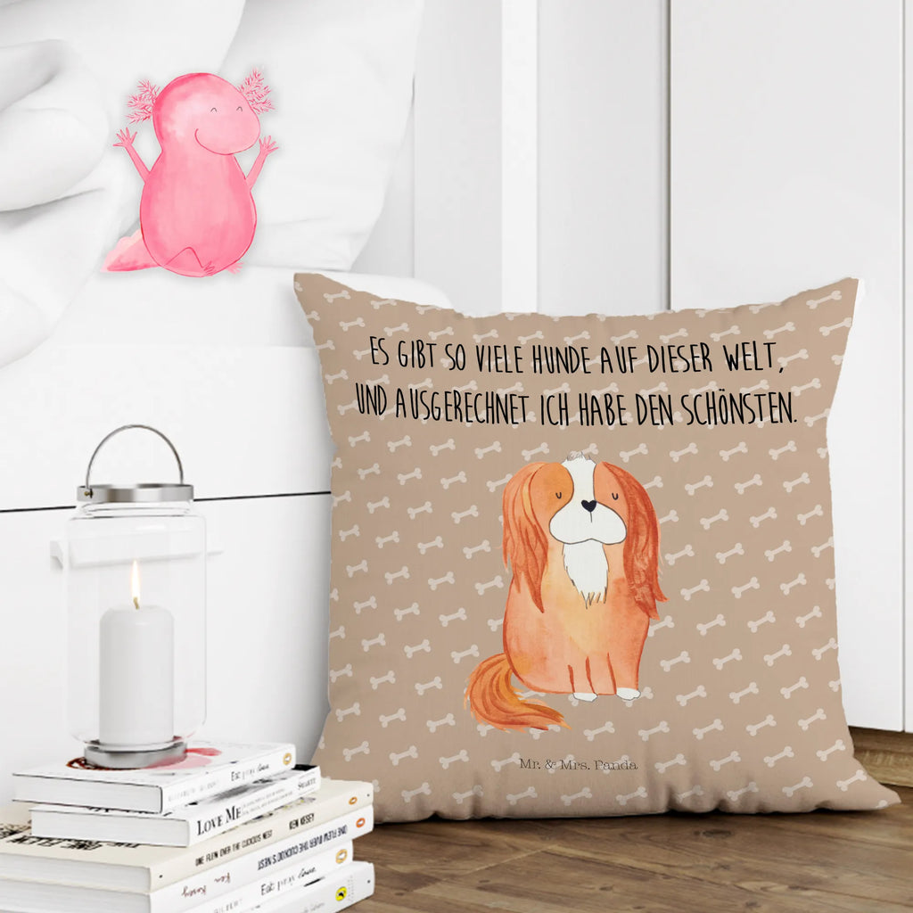 Cushion Dog Cavalier King Charles Spaniel pillows, bedroom, bed, pillow case, 40x40, soft, pad, fluffy, couch, settee, sofa, Pillow, 40 x 40, cushion, dog, mutt, hound, woof, dog mama, dog breed, love dogs, love for dogs, dog decorative items, bag with dog print, funny gifts for dog owners, what do you give a dog lover, Christmas gifts for dogs, gifts for dogs, dog sayings, Dog, Sayings, Cocker Spaniel, Cavalier King Charles Spaniel, most beautiful dog, Spaniel