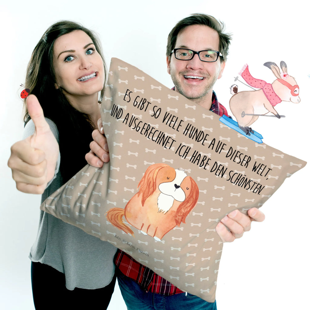 Cushion Dog Cavalier King Charles Spaniel pillows, bedroom, bed, pillow case, 40x40, soft, pad, fluffy, couch, settee, sofa, Pillow, 40 x 40, cushion, dog, mutt, hound, woof, dog mama, dog breed, love dogs, love for dogs, dog decorative items, bag with dog print, funny gifts for dog owners, what do you give a dog lover, Christmas gifts for dogs, gifts for dogs, dog sayings, Dog, Sayings, Cocker Spaniel, Cavalier King Charles Spaniel, most beautiful dog, Spaniel