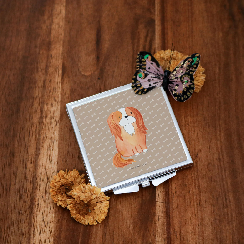 Handbag mirror Dog Cavalier King Charles Spaniel square, mirror, make up, silver, handbag, make-up mirror, dog, mutt, hound, woof, dog mama, dog breed, love dogs, love for dogs, dog decorative items, bag with dog print, funny gifts for dog owners, what do you give a dog lover, Christmas gifts for dogs, gifts for dogs, dog sayings, most beautiful dog, Cavalier King Charles Spaniel, Spaniel, Dog, Sayings, Cocker Spaniel