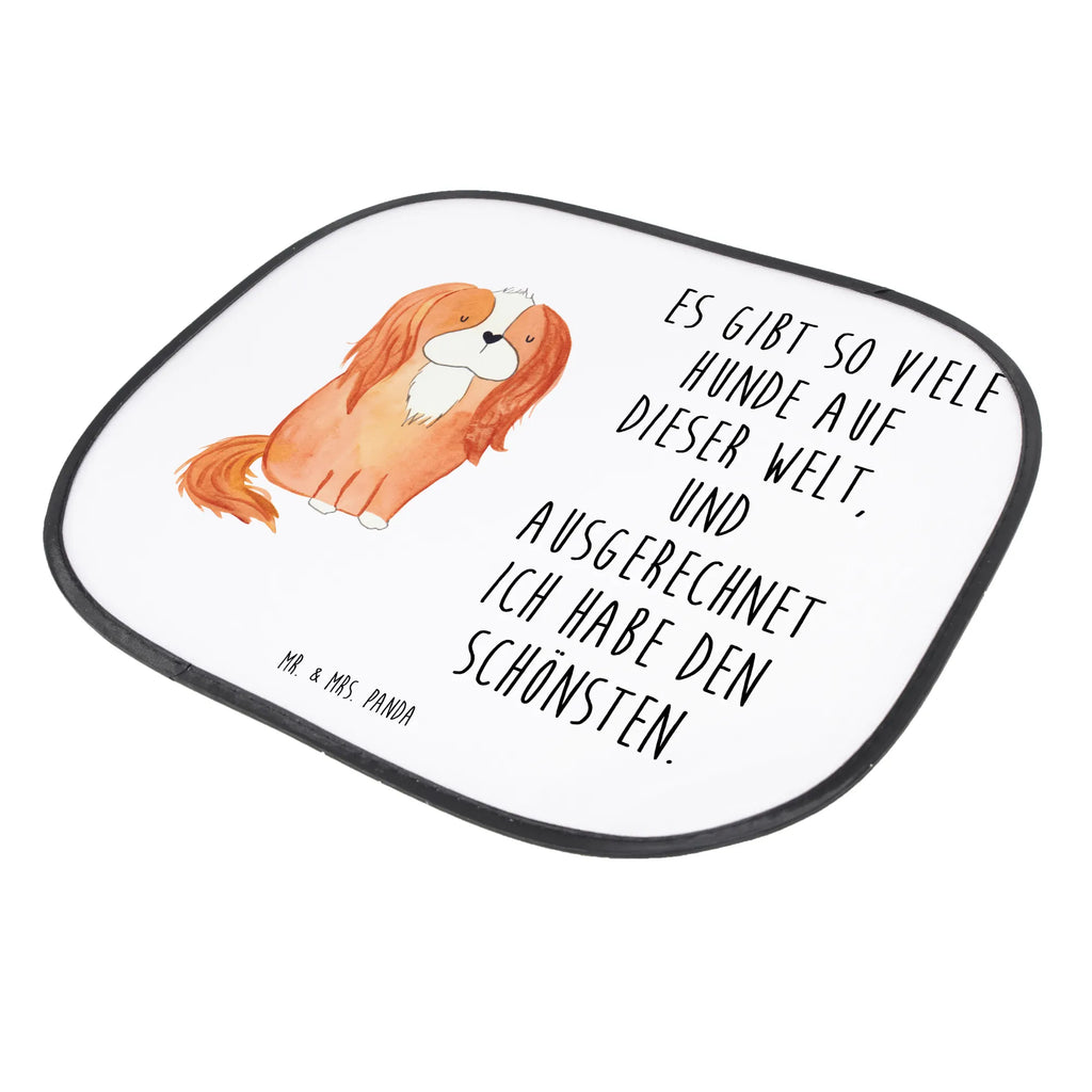 Osłona przeciwsłoneczna do samochodu pies Cavalier King Charles Spaniel Pies, motyw psa, zwierzę domowe, rasa psa, miłośnik zwierząt, właściciel psa, powiedzenia