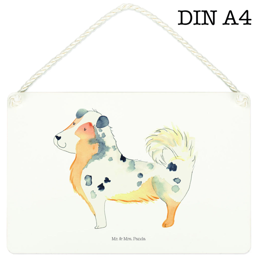 Dekoracyjny znak Pies Owczarek australijski Pies, motyw psa, zwierzę domowe, rasa psa, miłośnik zwierząt, właściciel psa, powiedzenia