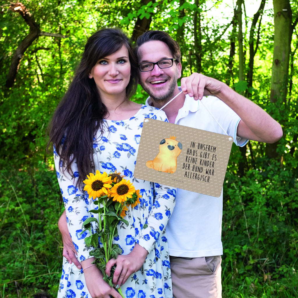 Dekoracyjny znak mops korona Pies, motyw psa, zwierzę domowe, rasa psa, miłośnik zwierząt, właściciel psa, powiedzenia