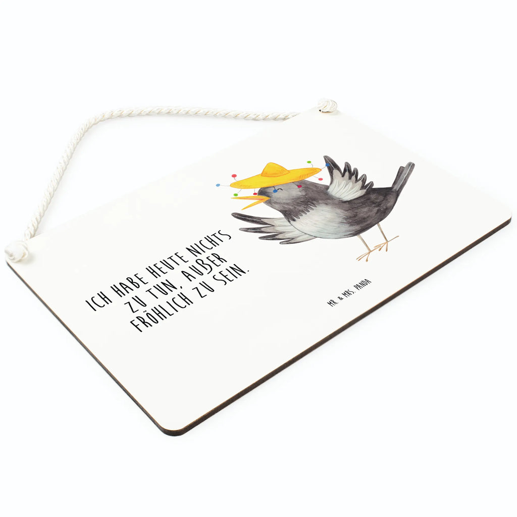 Deko Schild Rabe Sombrero Deko Wandtafel, Badschild, Dekoschild, dekoration schild, Schild, hängeschild, dekotafel, Holzschild, Küchenschild, holzbild, wandhänger, Türschild, Türschild Familie, Holztafel, Wandschild, Schild mit Spruch, Spruchschild, dekoschilder, sprüche schild, Motivschild, Deko Schild, wandtafel, Lustige Sprüche, Tiere, Tiermotive, Gute Laune, Glück Spruch, Froh, glücklich sein, Fröhlich sein, Spruch Positiv, Motivation, Elster, Vögel, Rabe, Vogel