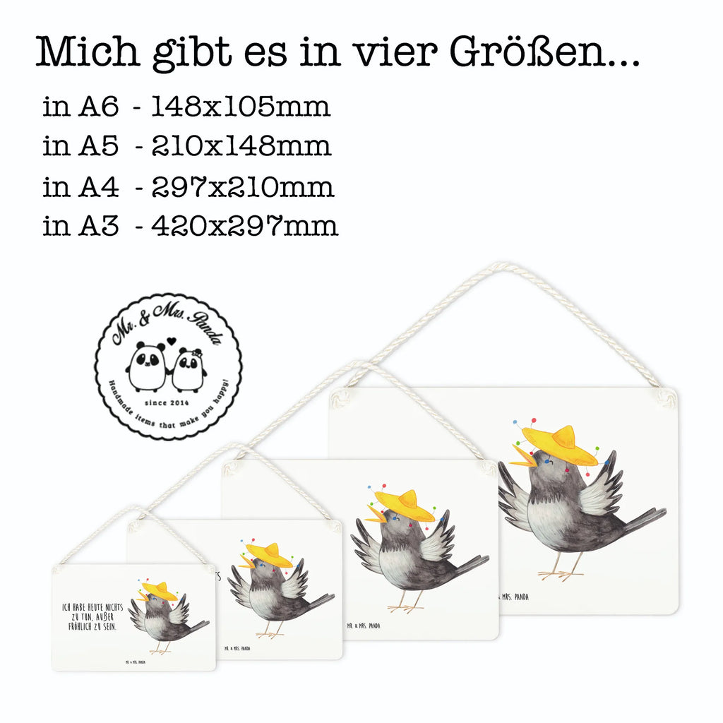 Deko Schild Rabe Sombrero Deko Wandtafel, Badschild, Dekoschild, dekoration schild, Schild, hängeschild, dekotafel, Holzschild, Küchenschild, holzbild, wandhänger, Türschild, Türschild Familie, Holztafel, Wandschild, Schild mit Spruch, Spruchschild, dekoschilder, sprüche schild, Motivschild, Deko Schild, wandtafel, Lustige Sprüche, Tiere, Tiermotive, Gute Laune, Glück Spruch, Froh, glücklich sein, Fröhlich sein, Spruch Positiv, Motivation, Elster, Vögel, Rabe, Vogel