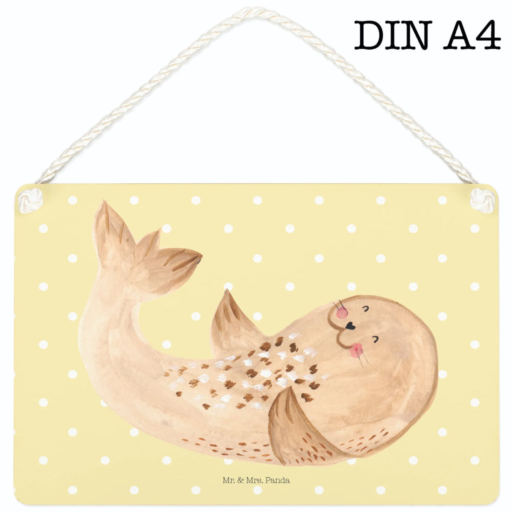 Decorative sign seal Lay small animals, cute, funny, cute animal motives, hand drawn, small world, funny sayings, good mood, happy, gifts, gift ideas, special gifts, animal lover, card, Baltic Sea, seals, sea animal, North Sea, beach, joy, Seal, seal, laughter