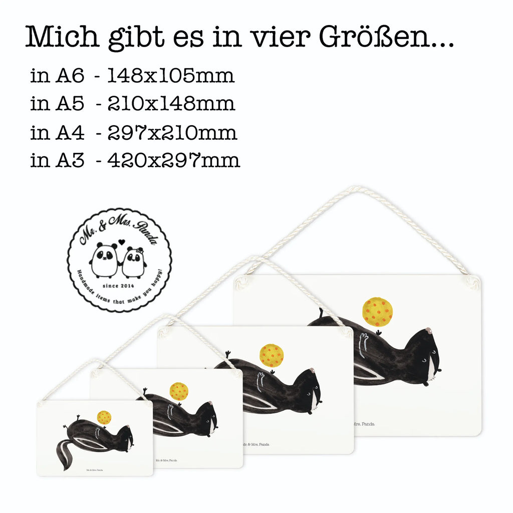 Decorative sign skunk ball Schild, hängeschild, Badschild, wandtafel, Dekoschild, Küchenschild, Türschild Familie, dekoschilder, Holzschild, sprüche schild, Schild mit Spruch, Motivschild, dekoration schild, holzbild, Deko Schild, dekotafel, wandhänger, Deko Wandtafel, Spruchschild, Türschild, Wandschild, Holztafel, Skunk, Stinktier, Stinker, Wildtier, Verspielt, Stinki, Raubtier, Weisheit