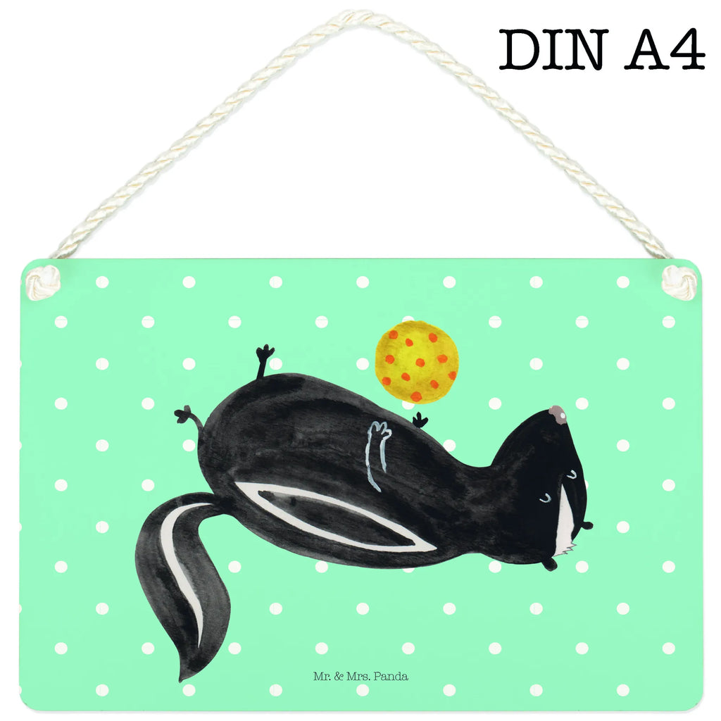 Decorative sign skunk ball Schild, hängeschild, Badschild, wandtafel, Dekoschild, Küchenschild, Türschild Familie, dekoschilder, Holzschild, sprüche schild, Schild mit Spruch, Motivschild, dekoration schild, holzbild, Deko Schild, dekotafel, wandhänger, Deko Wandtafel, Spruchschild, Türschild, Wandschild, Holztafel, Skunk, Stinktier, Stinker, Wildtier, Verspielt, Stinki, Raubtier, Weisheit