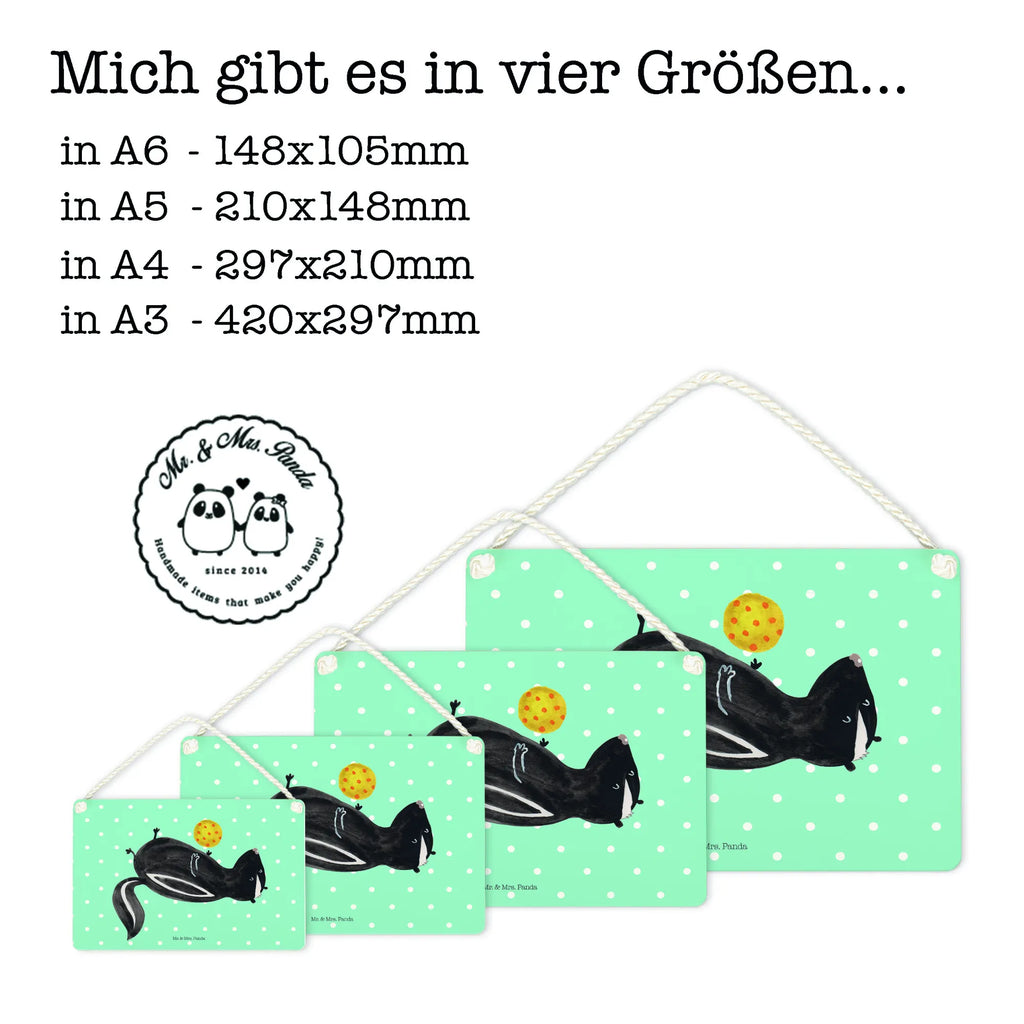 Decorative sign skunk ball Schild, hängeschild, Badschild, wandtafel, Dekoschild, Küchenschild, Türschild Familie, dekoschilder, Holzschild, sprüche schild, Schild mit Spruch, Motivschild, dekoration schild, holzbild, Deko Schild, dekotafel, wandhänger, Deko Wandtafel, Spruchschild, Türschild, Wandschild, Holztafel, Skunk, Stinktier, Stinker, Wildtier, Verspielt, Stinki, Raubtier, Weisheit