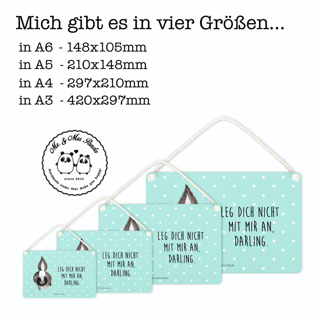 Dekoracyjny znak skunks atak Stinktier, Skunk