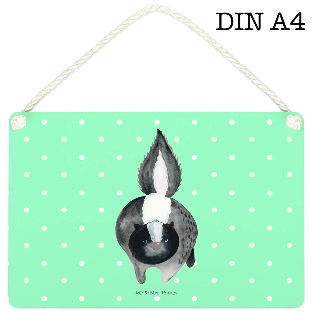 Dekoracyjny znak skunks atak Stinktier, Skunk