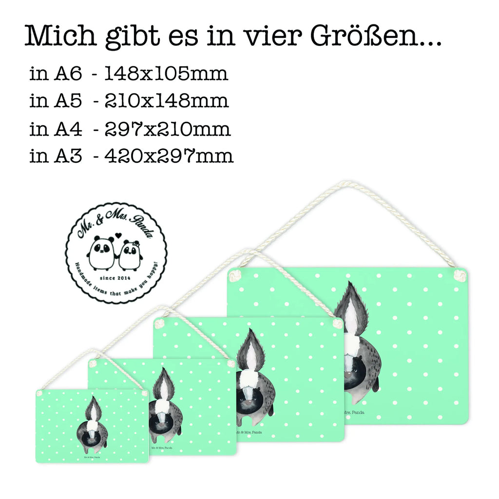 Dekoracyjny znak skunks atak Stinktier, Skunk