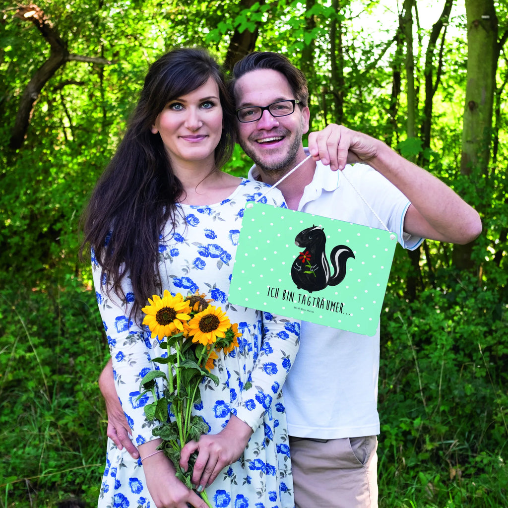 Dekoracyjny znak skunks kwiat dekotafel, Türschild, Motivschild, Holzschild, sprüche schild, Küchenschild, dekoschilder, Schild mit Spruch, dekoration schild, Holztafel, Deko Wandtafel, Schild, Türschild Familie, Badschild, Dekoschild, wandtafel, Spruchschild, Deko Schild, holzbild, hängeschild, Wandschild, wandhänger, Skunk, Stinktier, Raubtier, Wildtier, Verträumt, Stinki, Träume, Stinker, Dreams, Tagträumer
