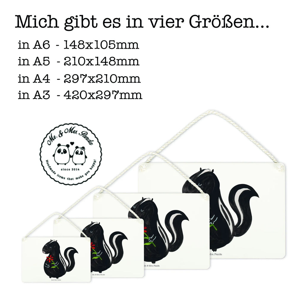 Dekoracyjny znak skunks kwiat dekotafel, Türschild, Motivschild, Holzschild, sprüche schild, Küchenschild, dekoschilder, Schild mit Spruch, dekoration schild, Holztafel, Deko Wandtafel, Schild, Türschild Familie, Badschild, Dekoschild, wandtafel, Spruchschild, Deko Schild, holzbild, hängeschild, Wandschild, wandhänger, Skunk, Stinktier, Raubtier, Wildtier, Verträumt, Stinki, Träume, Stinker, Dreams, Tagträumer