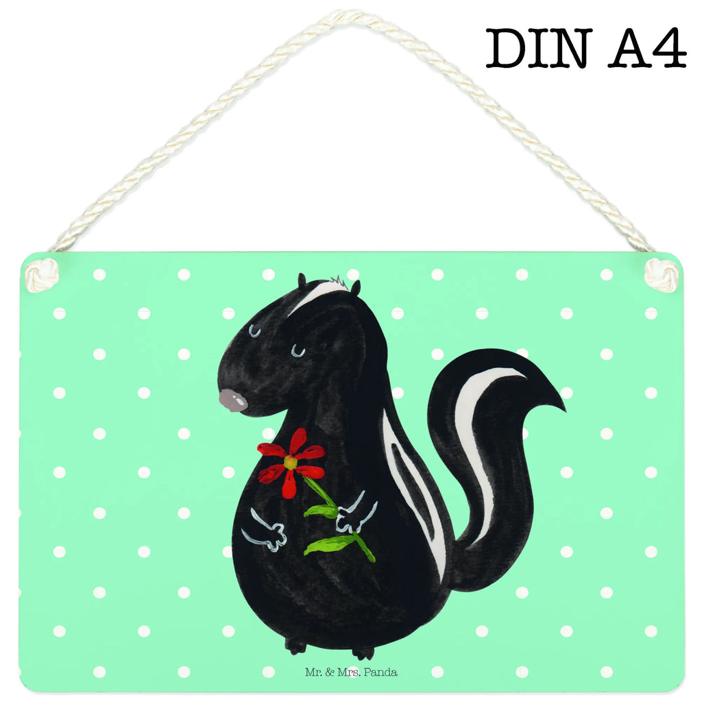 Dekoracyjny znak skunks kwiat dekotafel, Türschild, Motivschild, Holzschild, sprüche schild, Küchenschild, dekoschilder, Schild mit Spruch, dekoration schild, Holztafel, Deko Wandtafel, Schild, Türschild Familie, Badschild, Dekoschild, wandtafel, Spruchschild, Deko Schild, holzbild, hängeschild, Wandschild, wandhänger, Skunk, Stinktier, Raubtier, Wildtier, Verträumt, Stinki, Träume, Stinker, Dreams, Tagträumer