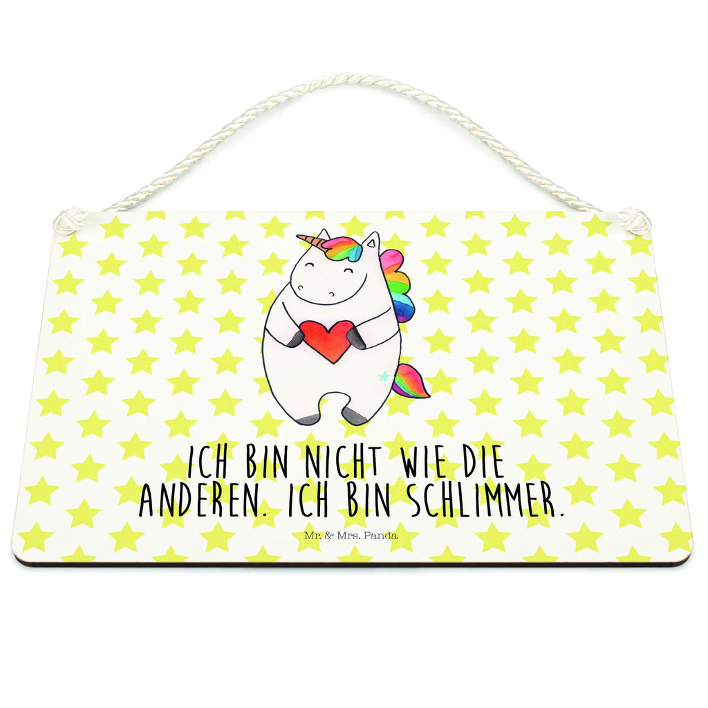 Dekoracyjny znak Jednorożec serce wandhänger, Wandschild, dekotafel, wandtafel, holzbild, Dekoschild, Türschild, Deko Wandtafel, hängeschild, Holzschild, dekoration schild, Schild mit Spruch, dekoschilder, Holztafel, sprüche schild, Schild, Deko Schild, Spruchschild, Badschild, Türschild Familie, Küchenschild, Motivschild, Einhorn Deko, Einhorn, Unicorn, Einhörner, Bunt, Anders, böse, Witzig, Lustig, Schlimm, Freundin, Herz