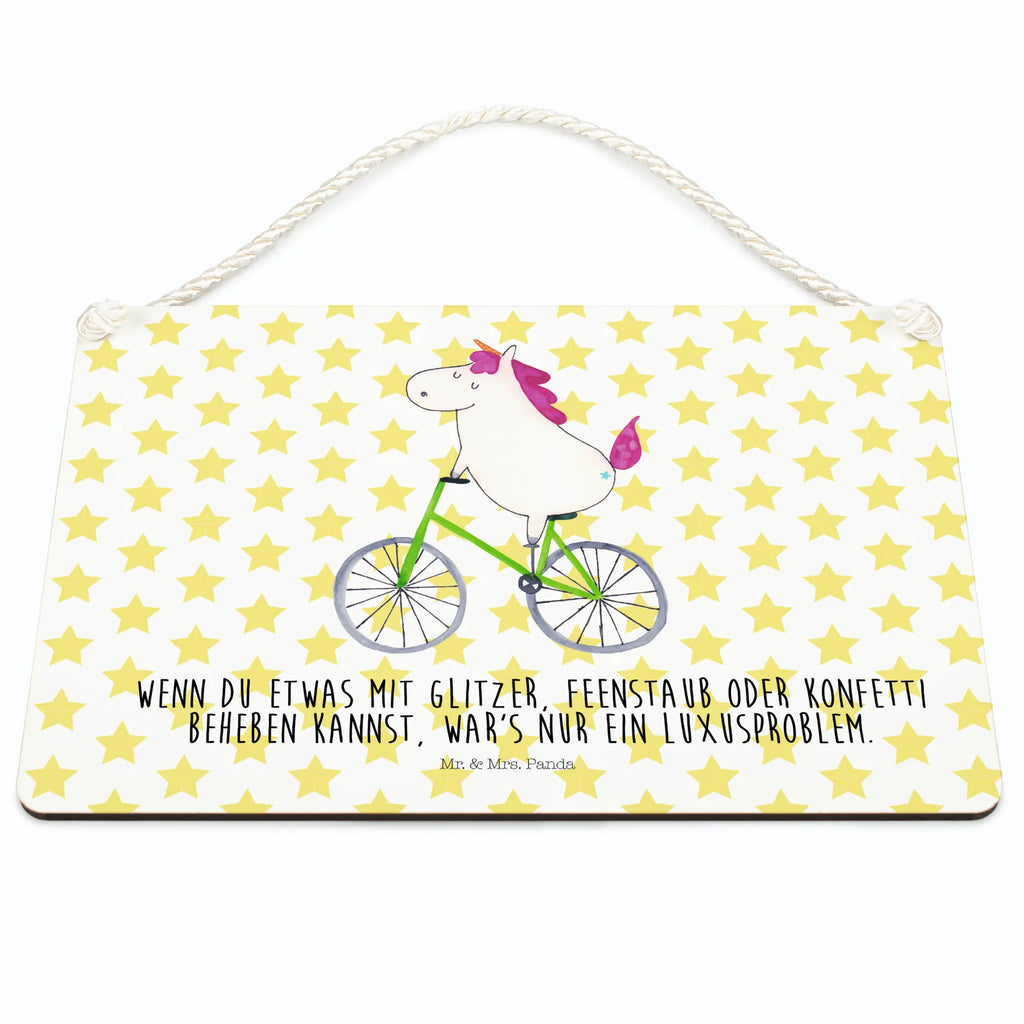 Dekoracyjny znak Jednorożec Rowerzysta Holztafel, Badschild, Türschild Familie, Dekoschild, Holzschild, Motivschild, dekoration schild, Wandschild, wandtafel, dekoschilder, holzbild, Spruchschild, Schild mit Spruch, Deko Wandtafel, dekotafel, hängeschild, wandhänger, Küchenschild, sprüche schild, Türschild, Deko Schild, Schild, Unicorn, Einhorn, Einhörner, Einhorn Deko, Rad, Feenstaub, Bike, Kummer, Radfahren, Luxusproblem, Konfetti, Liebeskummer, Radfahrer