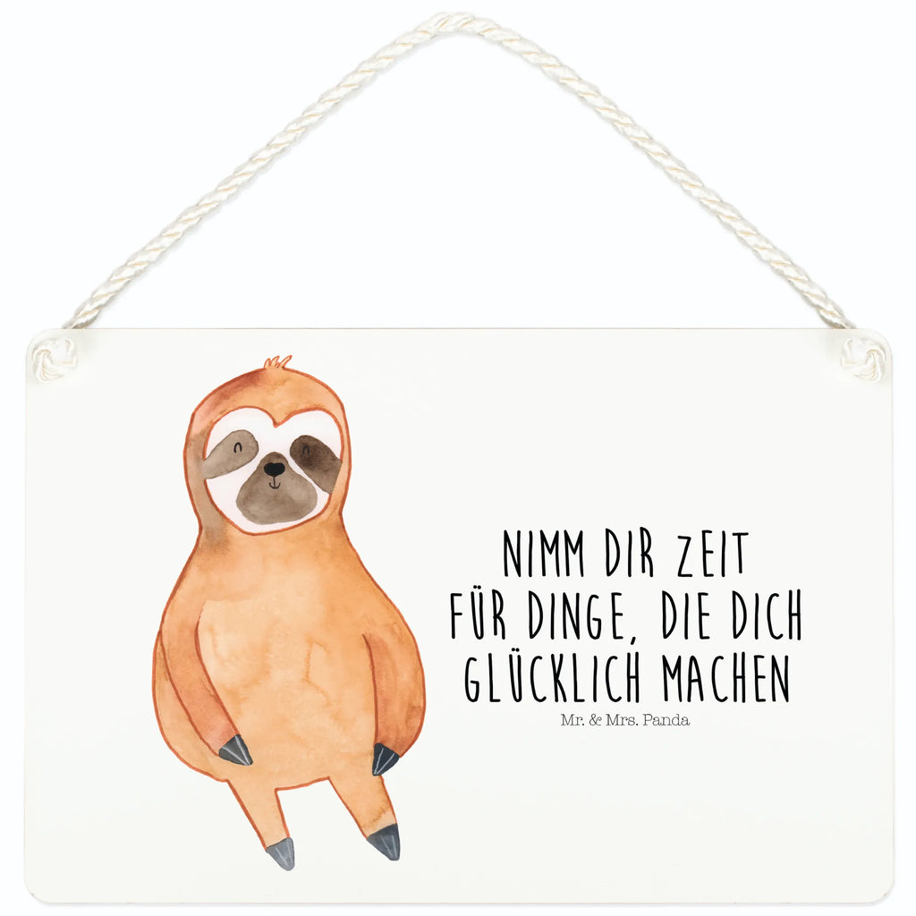Decorative sign sloth Satisfied Sloth, sloth, trend animal, happy, break, relax, contented, favorite animal, happiness, lazy