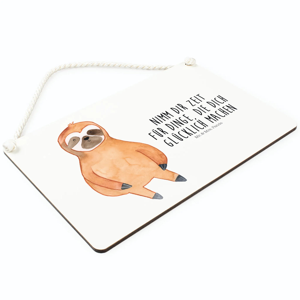 Decorative sign sloth Satisfied Sloth, sloth, trend animal, happy, break, relax, contented, favorite animal, happiness, lazy