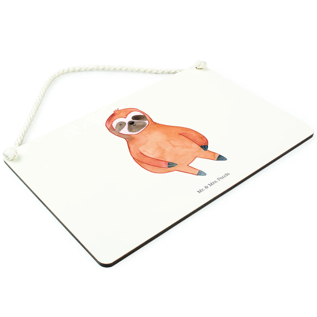 Decorative sign sloth Satisfied Sloth, sloth, trend animal, happy, break, relax, contented, favorite animal, happiness, lazy