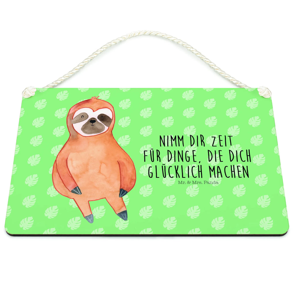 Decorative sign sloth Satisfied Sloth, sloth, trend animal, happy, break, relax, contented, favorite animal, happiness, lazy