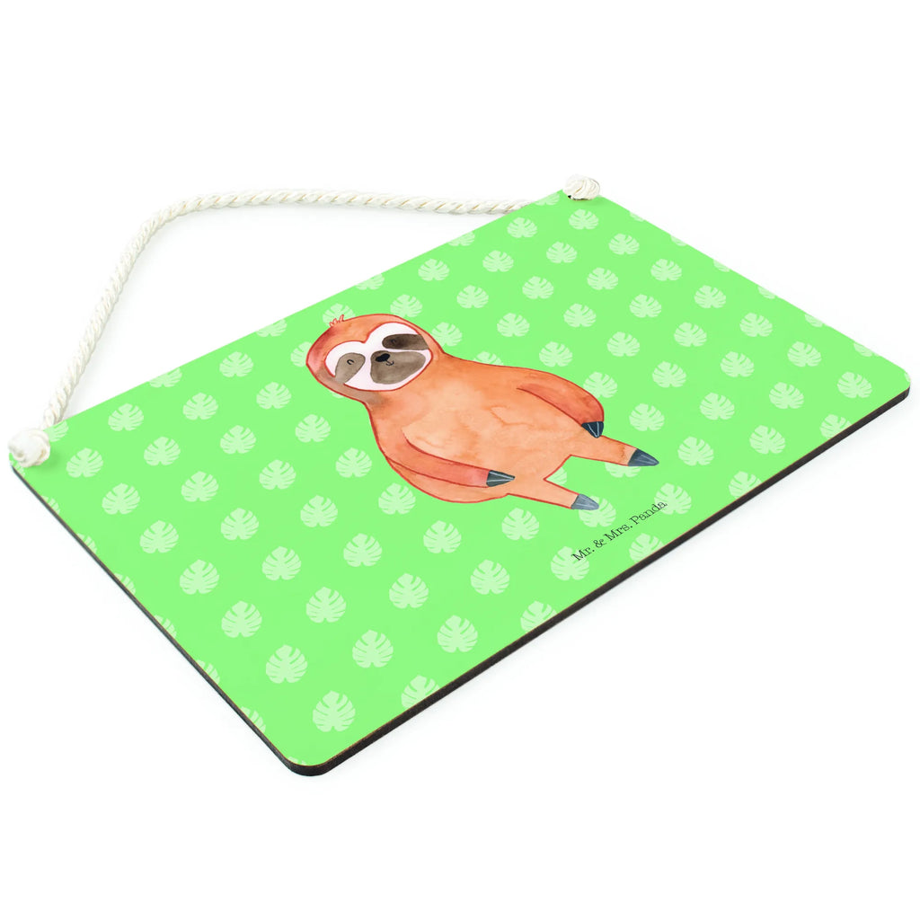 Decorative sign sloth Satisfied Sloth, sloth, trend animal, happy, break, relax, contented, favorite animal, happiness, lazy