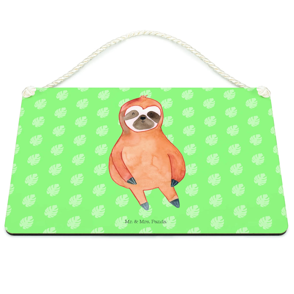 Decorative sign sloth Satisfied Sloth, sloth, trend animal, happy, break, relax, contented, favorite animal, happiness, lazy