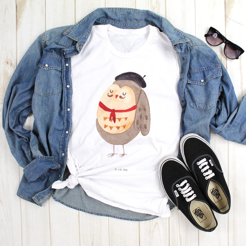 T-Shirt Standard Eule Frankreich Junggesellenabschied, Tshirt, Damen, Herrn, Schlafshirt, Geburstag, Lustiges T-Shirt, Nachthemd, T-Shirt mit Spruch, Jubiläum, Shirt, T-Shirt, Eule, Frankreich, Owl, Das Leben Ist schön, La Vie Est Belle, Spruch schön, Hibou, Eule Deko, Eulen, Spruch Französisch