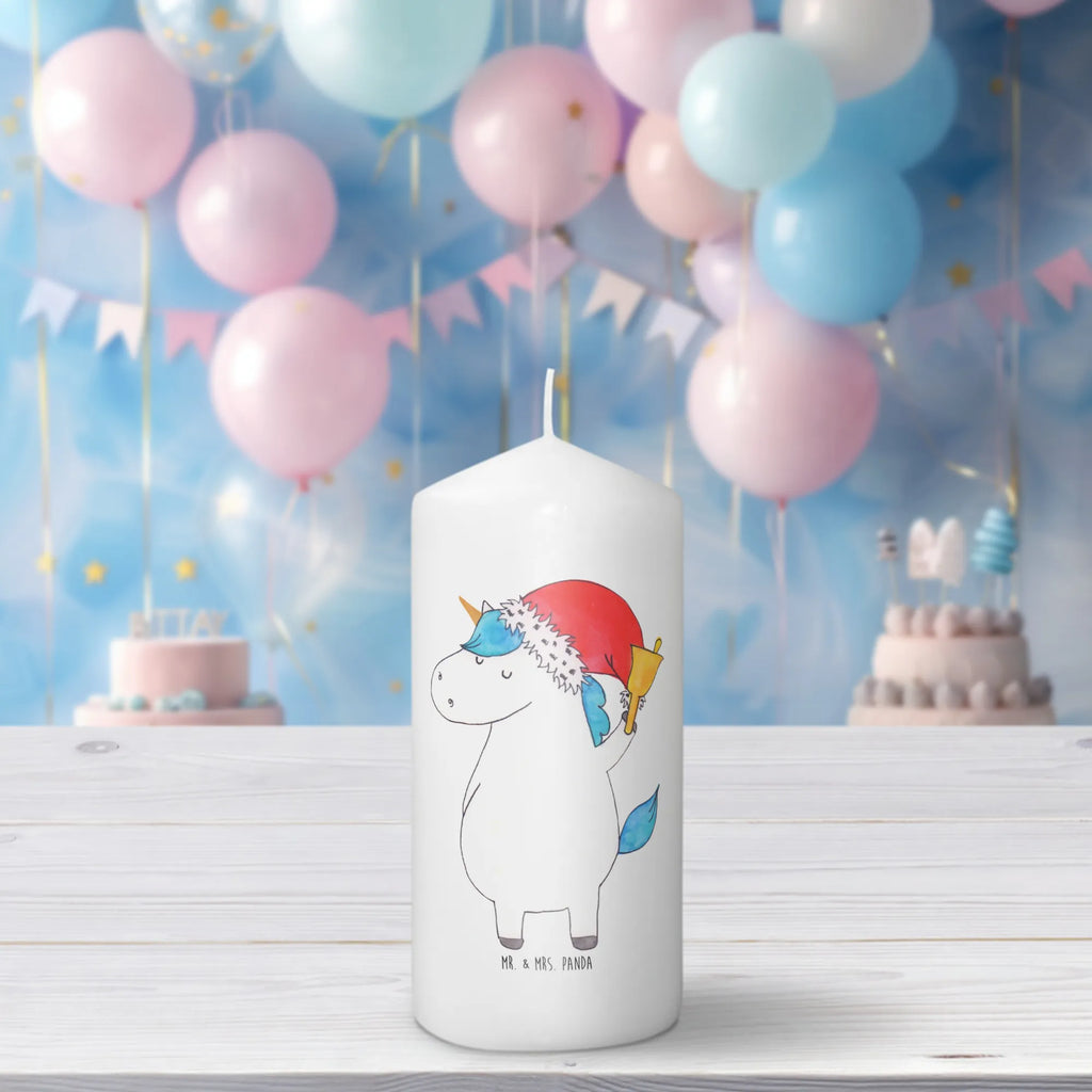 Candle unicorn Santa Claus Kerze, Taufkerze, Kommunionskerze, Geburtstagskerze, Geschenk Kerze, Taufgeschenk Kerze, Kerze mit Druck, Besondere Kerze, Geschenkidee Kerze, Kerze für Kommunion, Geburtstag Kerze, Kommunion Kerze, Einhorn, Einhörner, Einhorn Deko, Unicorn, Gin, Schokolade, Schoki, Weihnachten, Weihnachtsmann, Nikolaus, Wunschzettel, Wunschliste, Feenstaub