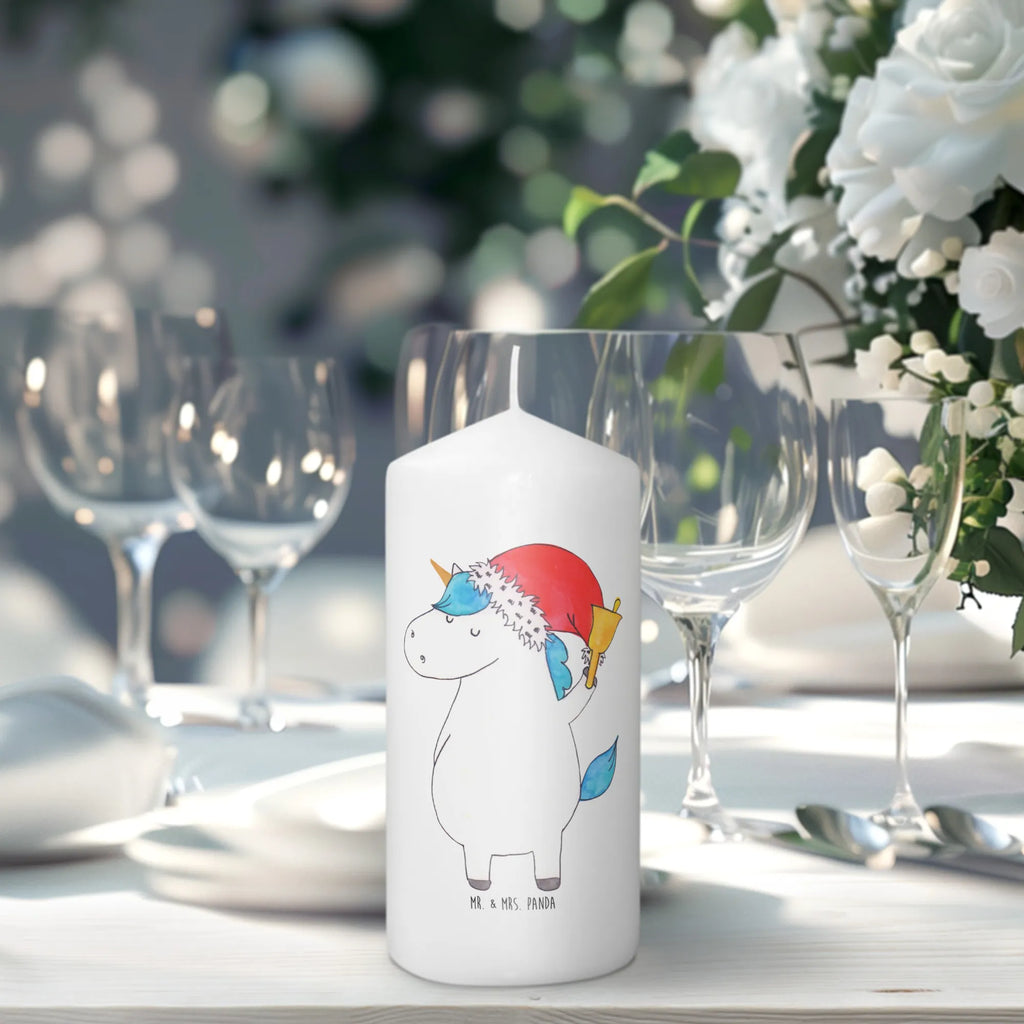 Candle unicorn Santa Claus Kerze, Taufkerze, Kommunionskerze, Geburtstagskerze, Geschenk Kerze, Taufgeschenk Kerze, Kerze mit Druck, Besondere Kerze, Geschenkidee Kerze, Kerze für Kommunion, Geburtstag Kerze, Kommunion Kerze, Einhorn, Einhörner, Einhorn Deko, Unicorn, Gin, Schokolade, Schoki, Weihnachten, Weihnachtsmann, Nikolaus, Wunschzettel, Wunschliste, Feenstaub