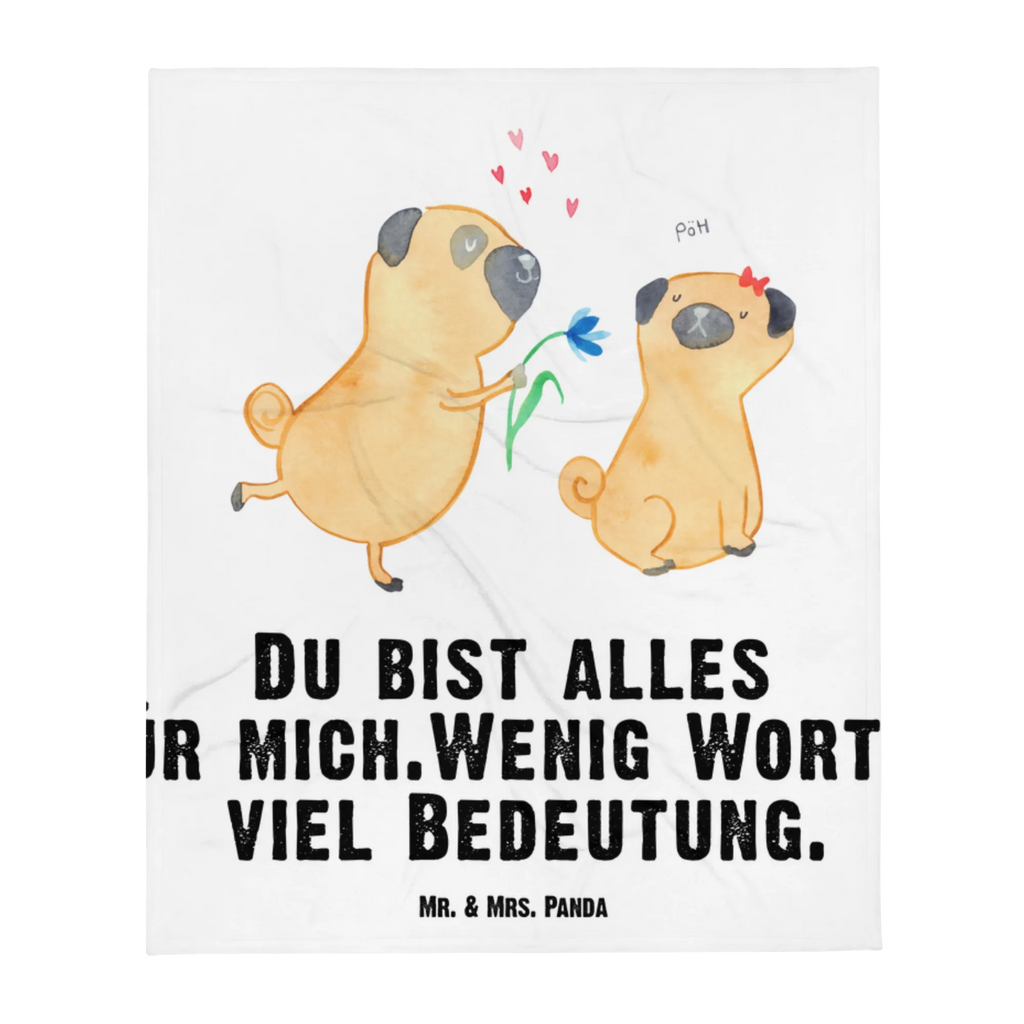 Kocyk dla niemowląt mops Zakochani Pies, motyw psa, zwierzę domowe, rasa psa, miłośnik zwierząt, właściciel psa, powiedzenia