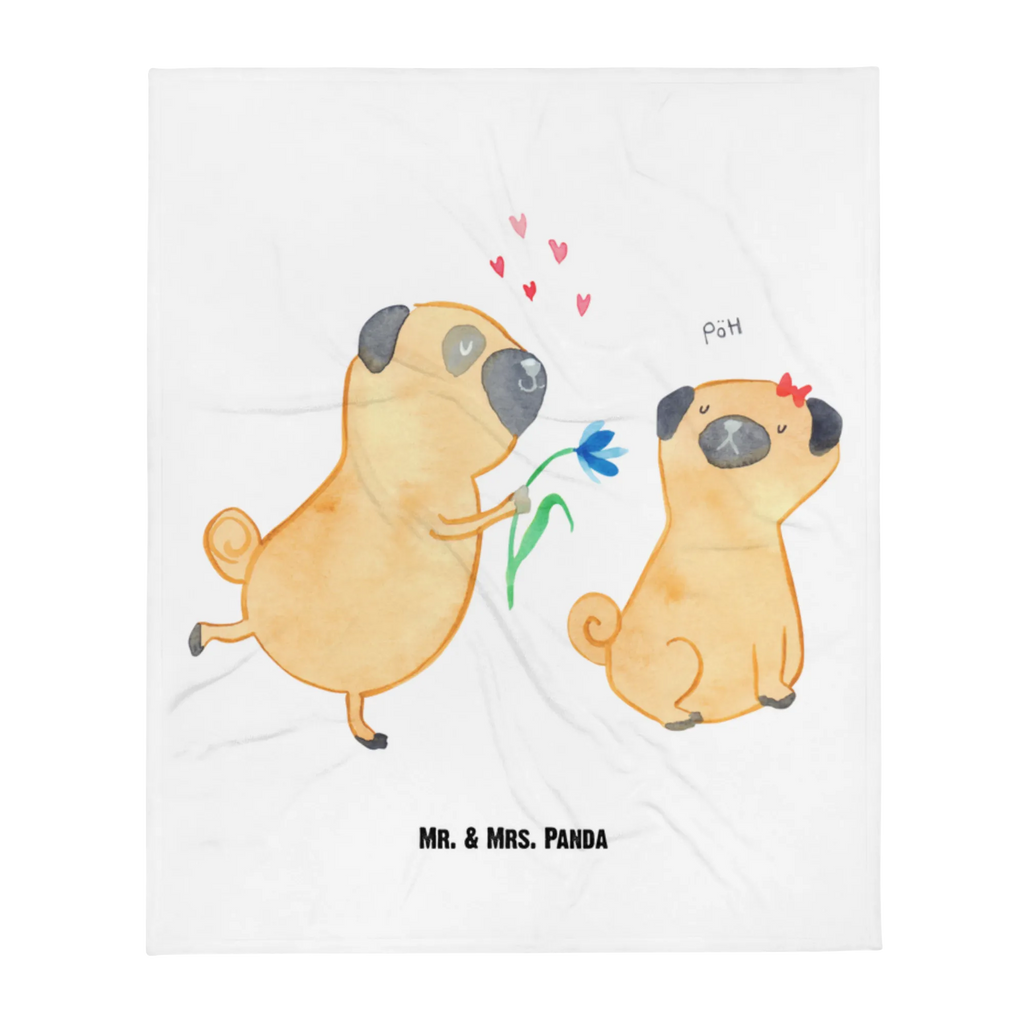 Kocyk dla niemowląt mops Zakochani Pies, motyw psa, zwierzę domowe, rasa psa, miłośnik zwierząt, właściciel psa, powiedzenia