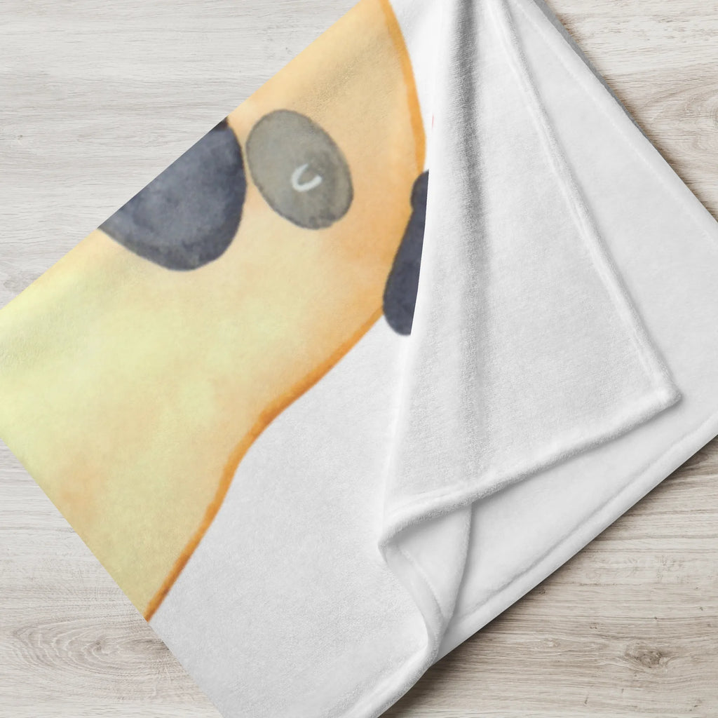 Kocyk dla niemowląt Mops Pies, motyw psa, zwierzę domowe, rasa psa, miłośnik zwierząt, właściciel psa, powiedzenia